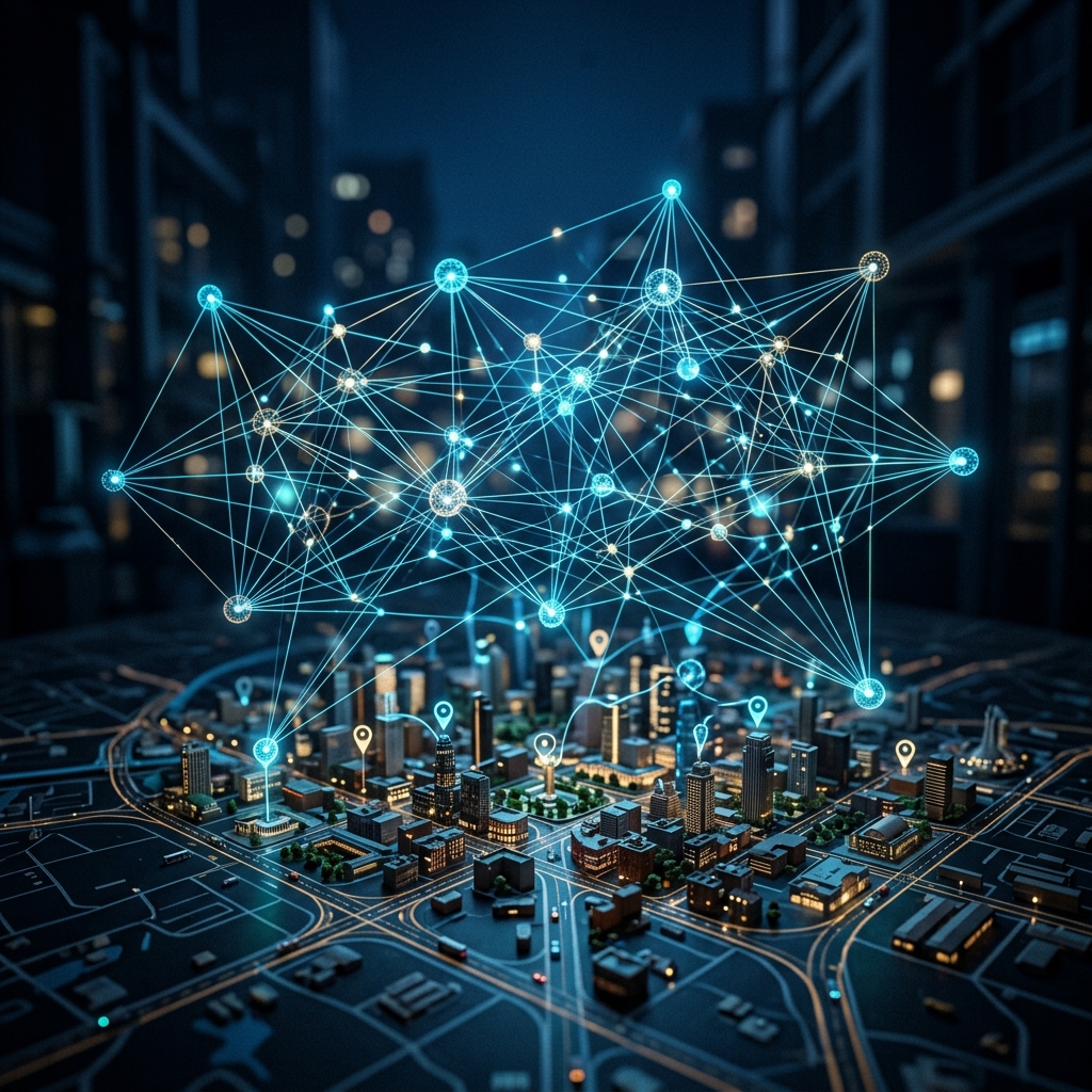 Data network over city